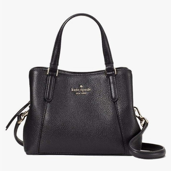 kate spade Handbags - Kate Spade Small Jackson Triple Compartment Satchel Crossbody Bag in Black